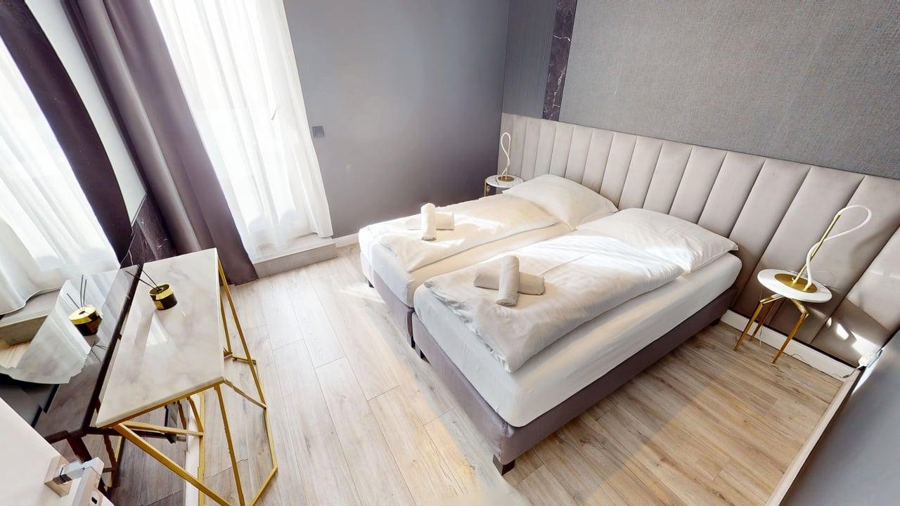 Our Virtual Tours Budapest Penthouse Bedroom1